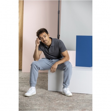 Logotrade promotional giveaway image of: Graphite short sleeve men’s organic polo